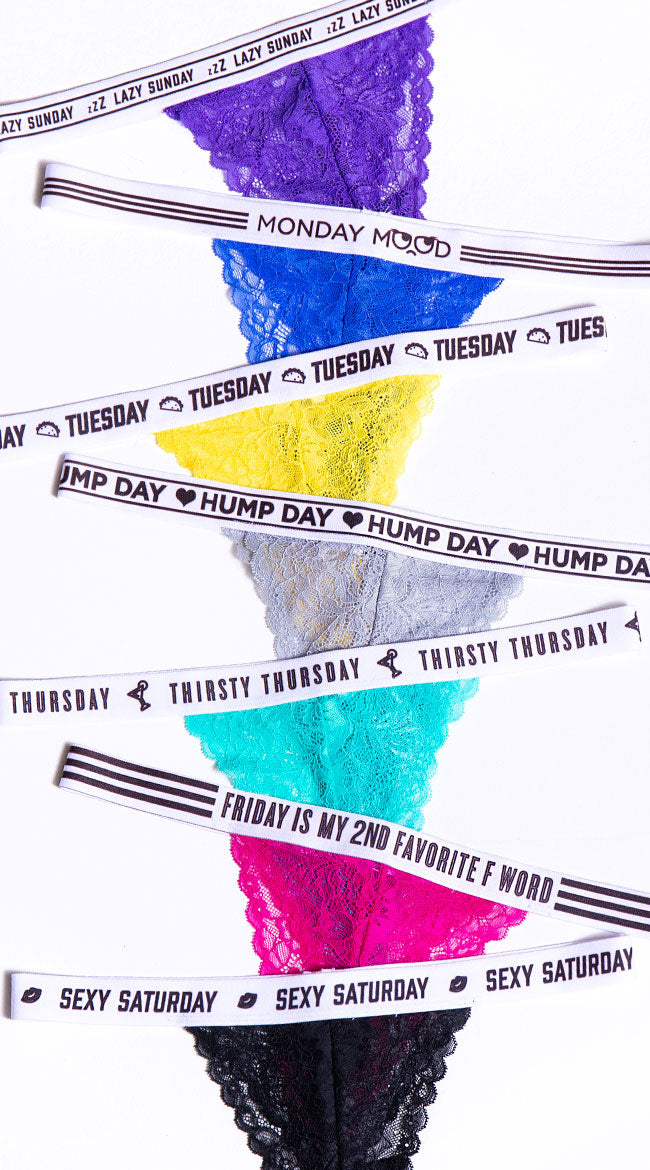  Yandy Days Of The Week Panty Pack