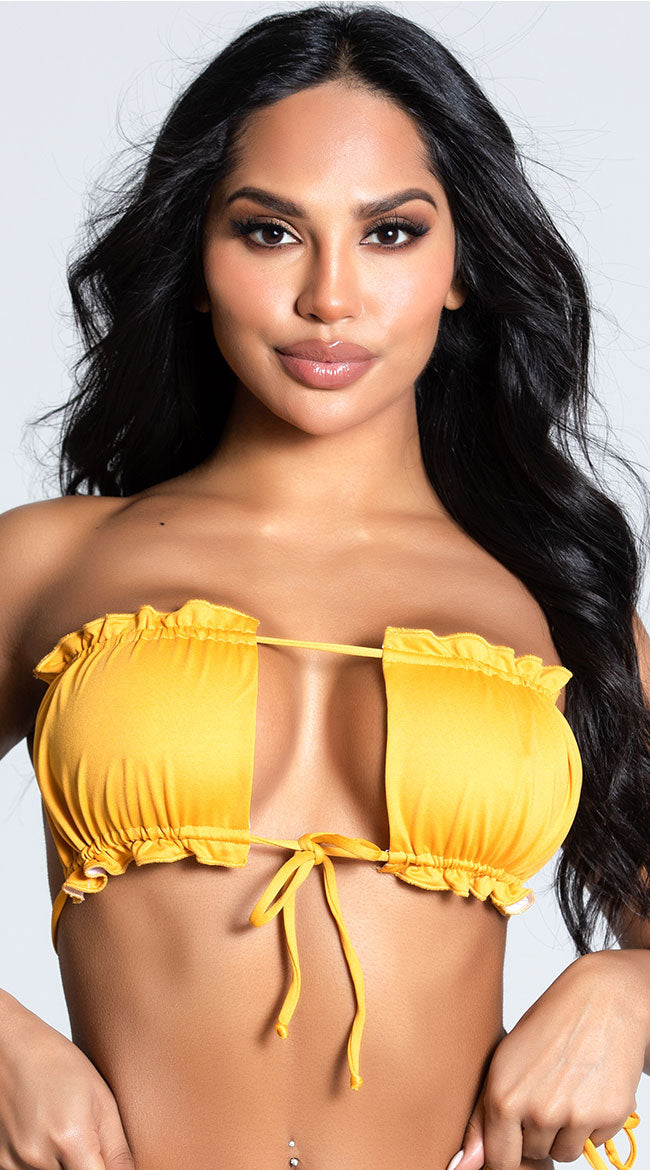  Yandy Stay Current Halter Bandeau Top