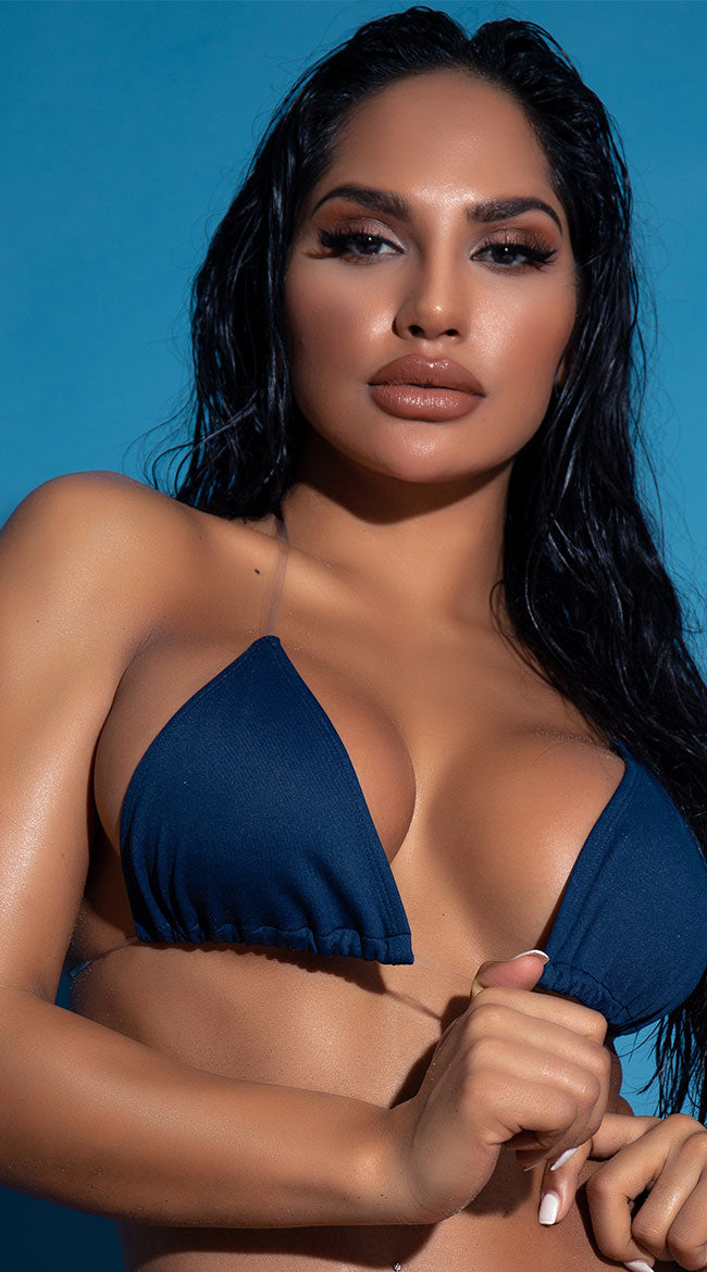  Yandy Coast Is Clear Triangle Bikini Top