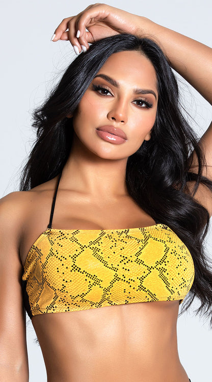  Yandy Snake Around Bandeau Top