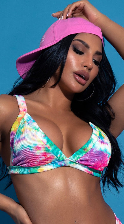  Yandy Dye Hard For Love Triangle Bikini Top