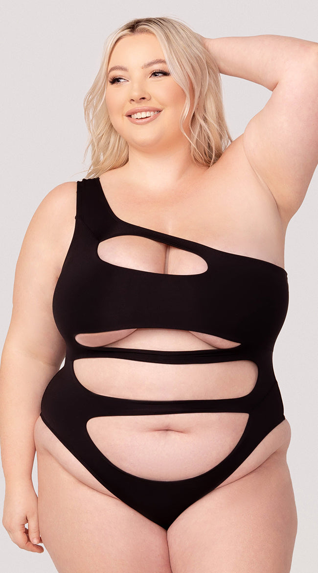  Yandy Plus Size Poolside Pleasure One Piece Swimsuit