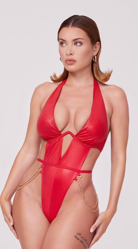  Yandy X Lana Rhoades Red Light Vision Bodysuit