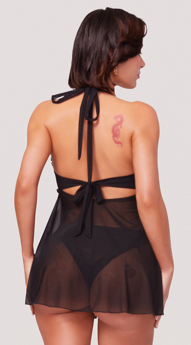  Yandy X Lana Rhoades Heart On Flyaway Babydoll Set