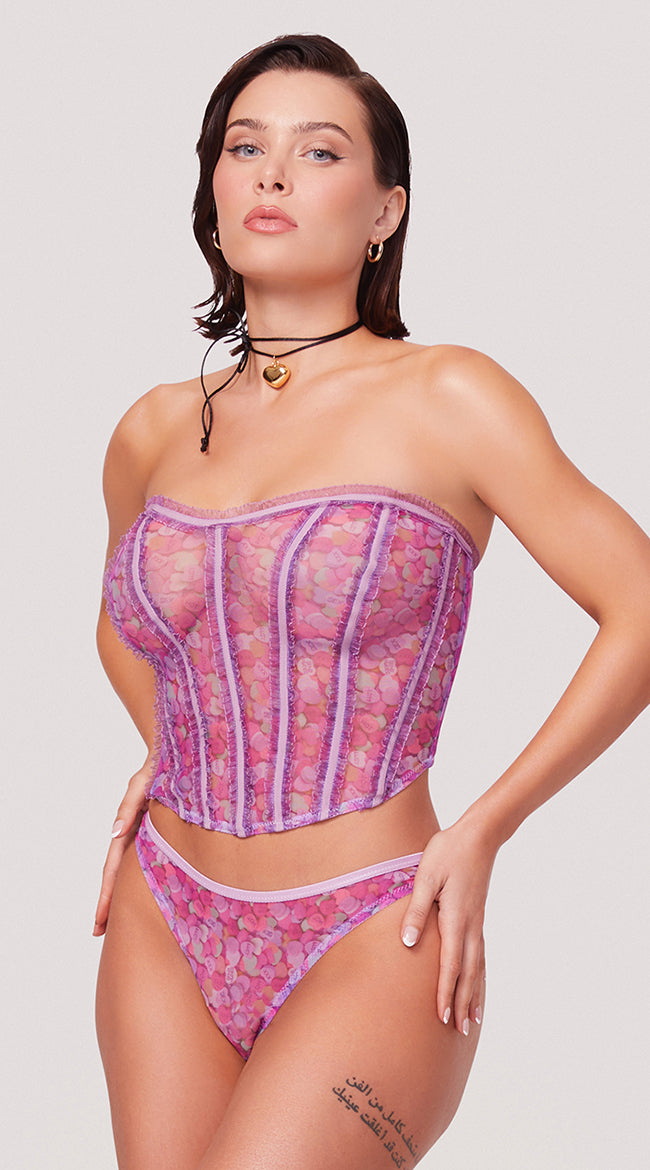  Yandy X Lana Rhoades Kiss Me Bustier Set
