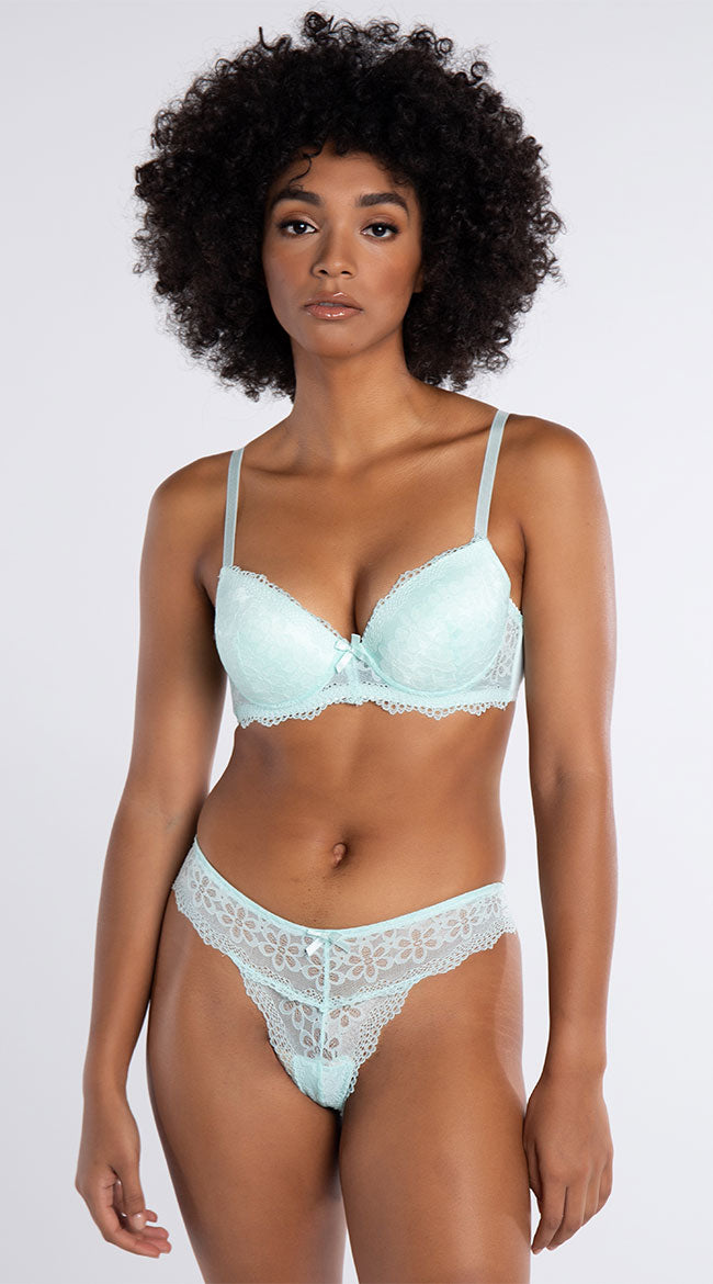  Yandy Double Up Aqua Daisy Thong 