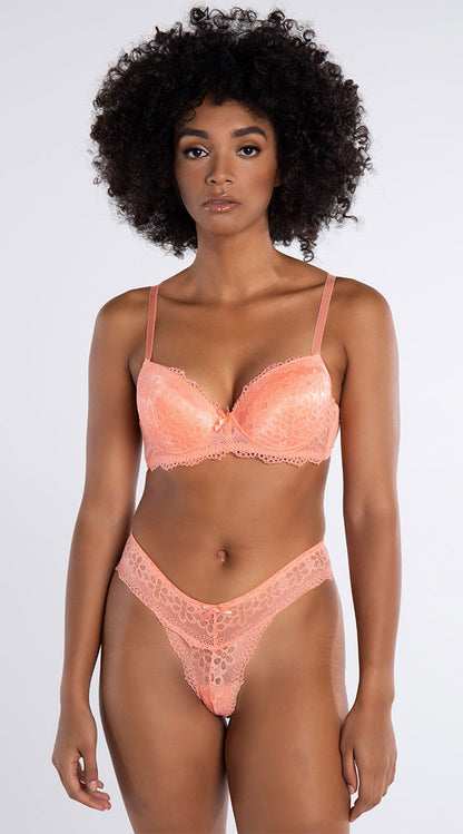  Yandy Double Up Daisy Orange Thong