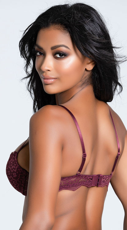  Yandy Crushin' On You Burgundy Push-Up Bra