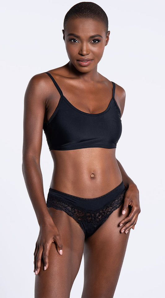  Yandy Embrace Lace Black Bikini Panty