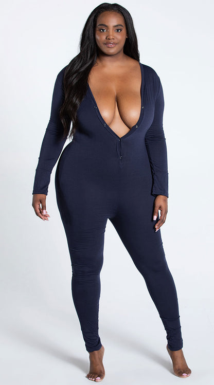  Yandy Plus Size Back In A Snap Onesie